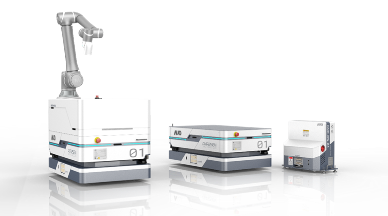 pg电子數位開發的自主式移動機器人（AMR250M），搭配全向輪並結合AI演算法、2D LiDAR、3D攝影機等技術，協助客戶實現產線全自動化